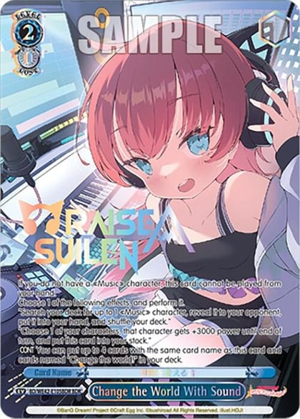 Change the World With Sound (BDR), BanG Dream! Girls Band Party! Countdown Collection Premium Booster BD/WE42-E105BDR BDR