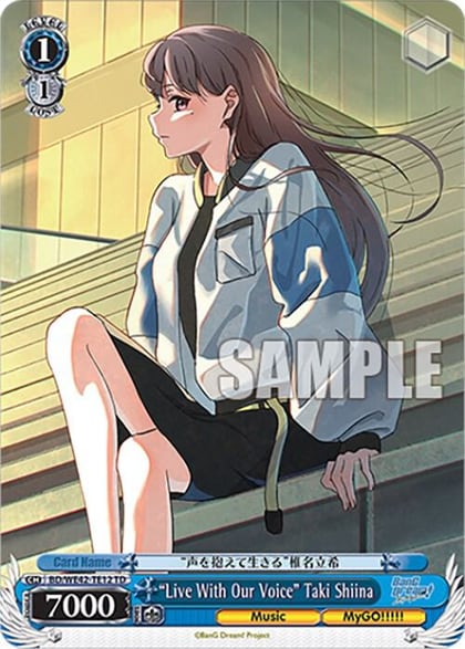 "Live With Our Voice" Taki Shiina, BanG Dream! Girls Band Party! Countdown Collection Premium Booster BD/WE42-TE12 TD