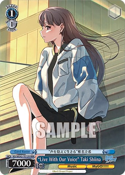 "Live With Our Voice" Taki Shiina (RRR), BanG Dream! Girls Band Party! Countdown Collection Premium Booster BD/WE42-TE12R RRR