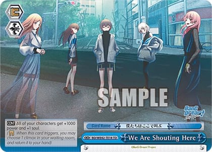 We Are Shouting Here, BanG Dream! Girls Band Party! Countdown Collection Premium Booster BD/WE42-TE18 TD