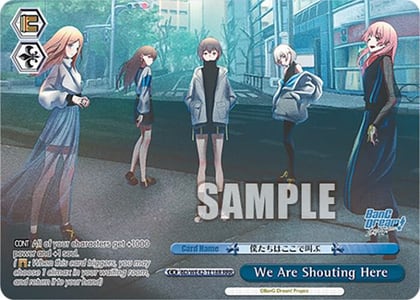 We Are Shouting Here (RRR), BanG Dream! Girls Band Party! Countdown Collection Premium Booster BD/WE42-TE18R RRR