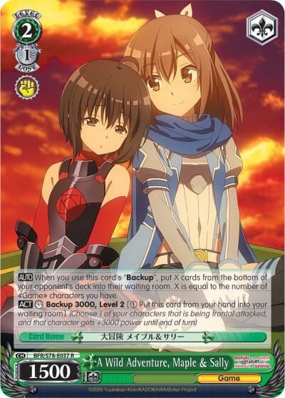 A Wild Adventure, Maple & Sally, BOFURI: I Don't Want to Get Hurt, so I'll Max Out My Defense BFR/S78-E037 R