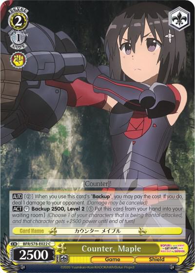 Counter, Maple, BOFURI: I Don't Want to Get Hurt, so I'll Max Out My Defense BFR/S78-E022 C