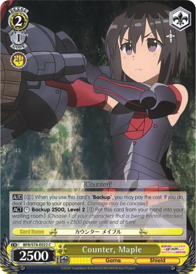Counter, Maple, BOFURI: I Don't Want to Get Hurt, so I'll Max Out My Defense BFR/S78-E022 C