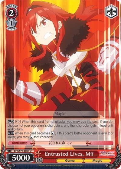 Entrusted Lives, Mii, BOFURI: I Don't Want to Get Hurt, so I'll Max Out My Defense BFR/S78-E069 U