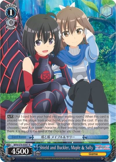 Shield and Buckler, Maple & Sally, BOFURI: I Don't Want to Get Hurt, so I'll Max Out My Defense BFR/S78-E087 R