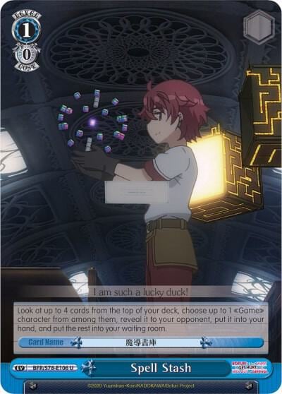 Spell Stash, BOFURI: I Don't Want to Get Hurt, so I'll Max Out My Defense BFR/S78-E106 U