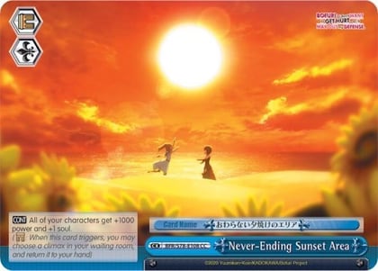 Never-Ending Sunset Area, BOFURI: I Don't Want to Get Hurt, so I'll Max Out My Defense BFR/S78-E108 CC
