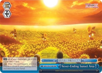 Never-Ending Sunset Area (RRR), BOFURI: I Don't Want to Get Hurt, so I'll Max Out My Defense BFR/S78-E108R RRR