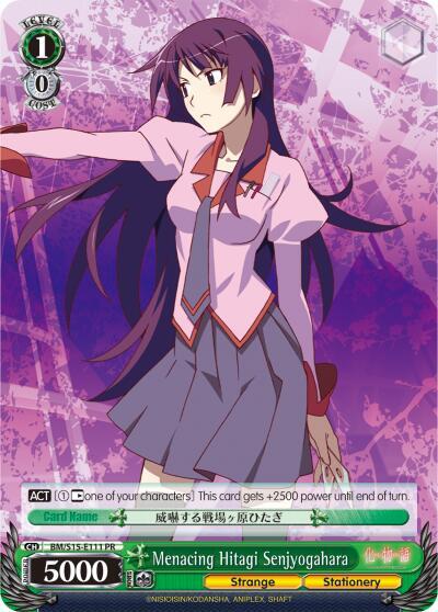 Menacing Hitagi Senjyogahara, BAKEMONOGATARI BM/S15-E111 PR