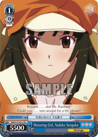 Maturing Girl, Nadeko Sengoku (TD), BAKEMONOGATARI BM/S15-TE13 TD