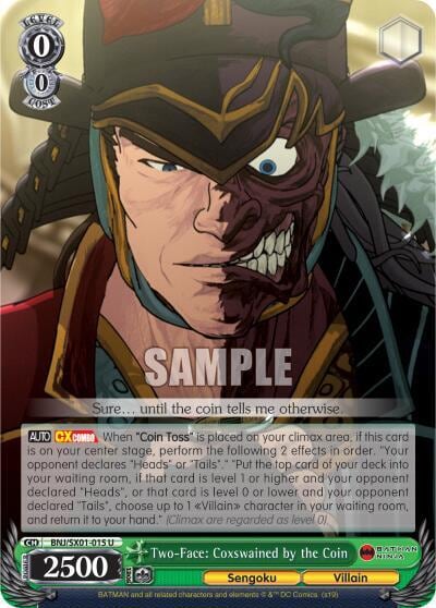 Two-Face: Coxswained by the Coin, Batman Ninja BNJ/SX01-015 U