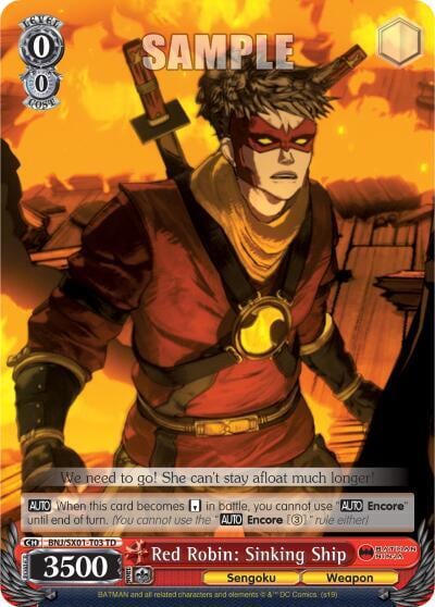 Red Robin: Sinking Ship, Batman Ninja BNJ/SX01-T03 TD