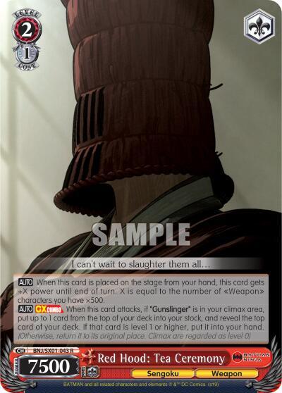 Red Hood: Tea Ceremony, Batman Ninja BNJ/SX01-043 R