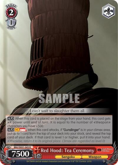 Red Hood: Tea Ceremony, Batman Ninja BNJ/SX01-043 R