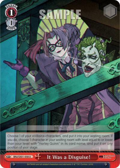 It Was a Disguise!, Batman Ninja BNJ/SX01-058 U
