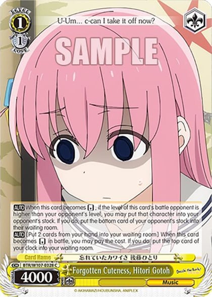 Forgotten Cuteness, Hitori Gotoh, BOCCHI THE ROCK! BTR/W107-E028 C