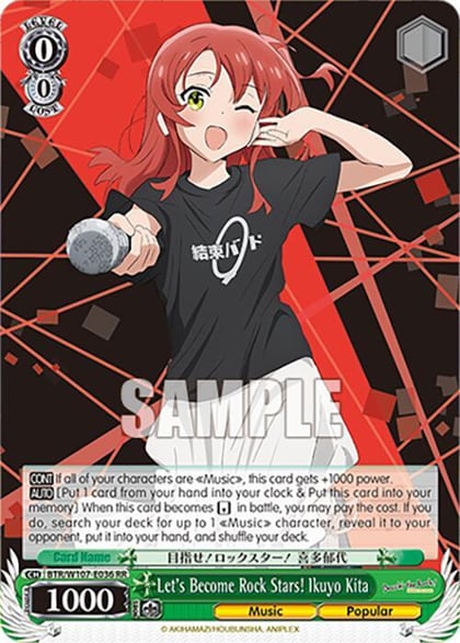 Let's Become Rock Stars! Ikuyo Kita, BOCCHI THE ROCK! BTR/W107-E036 RR
