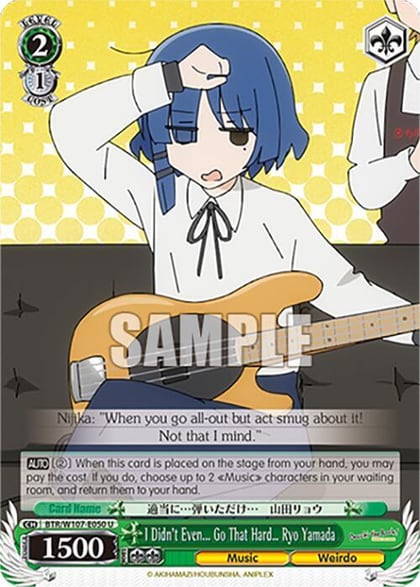 I Didn't Even... Go That Hard Ryo Yamada, BOCCHI THE ROCK! BTR/W107-E050 U