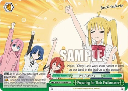 Preparing for Their Performance, BOCCHI THE ROCK! BTR/W107-E066 CC