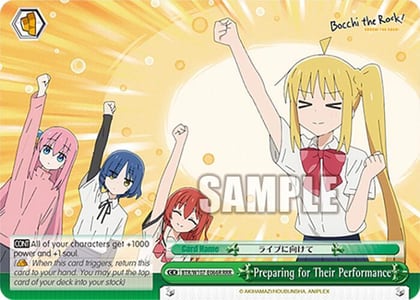 Preparing for Their Performance (RRR), BOCCHI THE ROCK! BTR/W107-E066R RRR