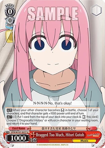 Bragged Too Much, Hitori Gotoh, BOCCHI THE ROCK! BTR/W107-E077 U