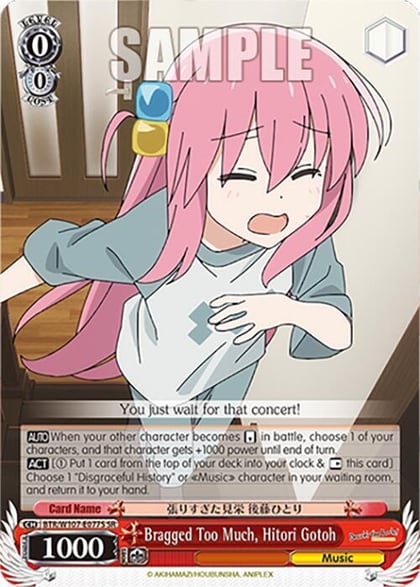 Bragged Too Much, Hitori Gotoh (SR), BOCCHI THE ROCK! BTR/W107-E077S SR