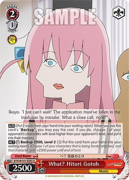 What? Hitori Gotoh, BOCCHI THE ROCK! BTR/W107-E085 U