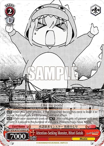 Attention-Seeking Monster, Hitori Gotoh (SR), BOCCHI THE ROCK! BTR/W107-E086S SR