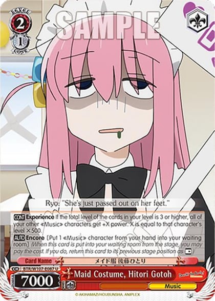 Maid Costume, Hitori Gotoh, BOCCHI THE ROCK! BTR/W107-E087 U
