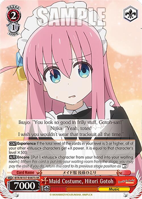 Maid Costume, Hitori Gotoh (SR), BOCCHI THE ROCK! BTR/W107-E087S SR