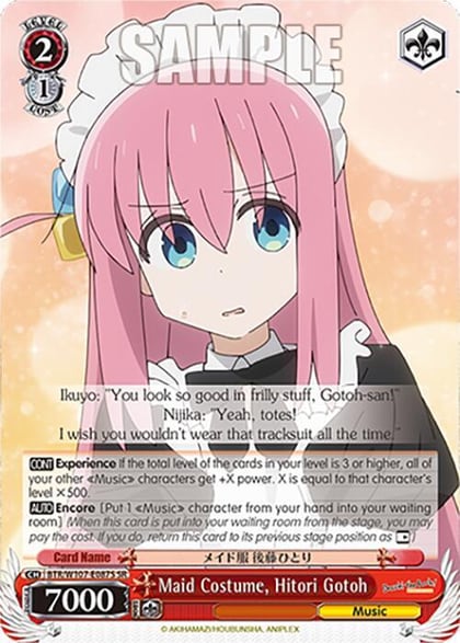 Maid Costume, Hitori Gotoh (SR), BOCCHI THE ROCK! BTR/W107-E087S SR