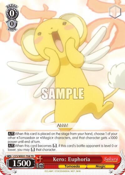Kero: Euphoria, Cardcaptor Sakura: Clear Card CCS/WX01-T08 TD