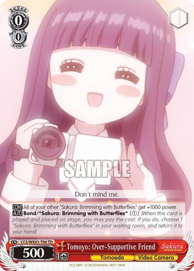 Tomoyo: Over-Supportive Friend, Cardcaptor Sakura: Clear Card CCS/WX01-T06 TD