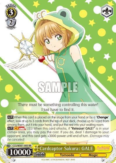 Cardcaptor Sakura: GALE, Cardcaptor Sakura: Clear Card CCS/WX01-003 RR