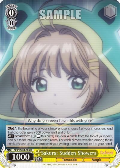 Sakura: Sudden Showers, Cardcaptor Sakura: Clear Card CCS/WX01-005 R
