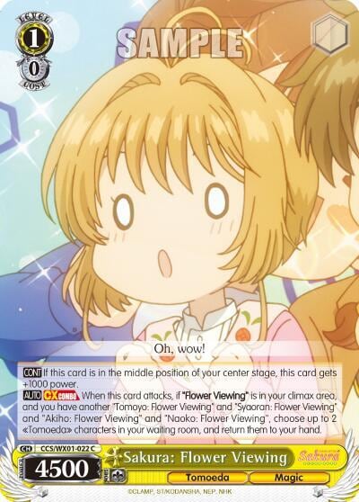 Sakura: Flower Viewing, Cardcaptor Sakura: Clear Card CCS/WX01-022 C