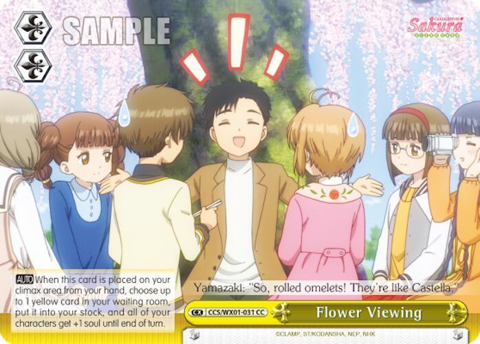 Flower Viewing, Cardcaptor Sakura: Clear Card CCS/WX01-031 CC