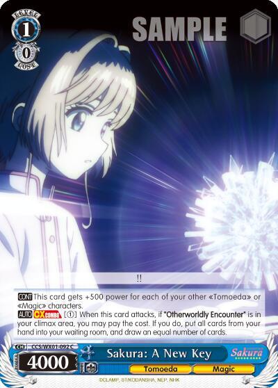 Sakura: A New Key, Cardcaptor Sakura: Clear Card CCS/WX01-092 C