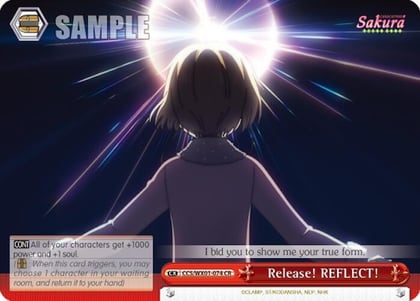 Release! REFLECT!, Cardcaptor Sakura: Clear Card CCS/WX01-074 CR