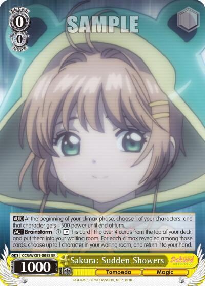 Sakura: Sudden Showers (SR), Cardcaptor Sakura: Clear Card CCS/WX01-005S SR