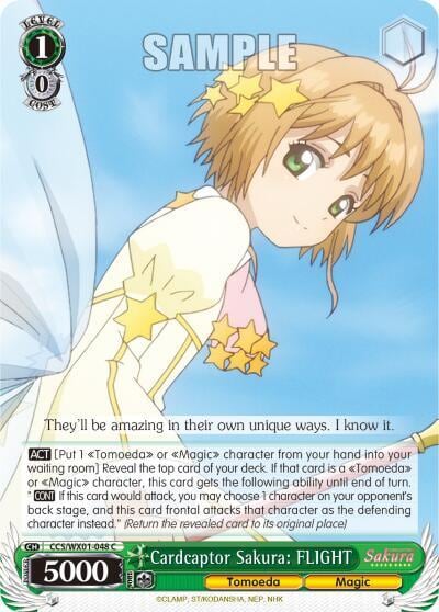 Cardcaptor Sakura: FLIGHT, Cardcaptor Sakura: Clear Card CCS/WX01-048 C