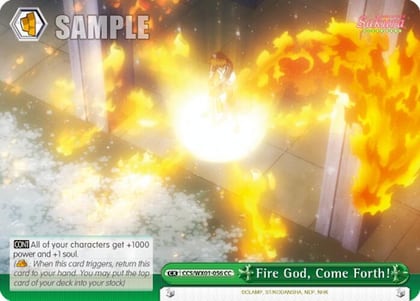 Fire God, Come Forth!, Cardcaptor Sakura: Clear Card CCS/WX01-056 CC