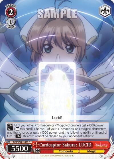 Cardcaptor Sakura: LUCID, Cardcaptor Sakura: Clear Card CCS/WX01-063 R