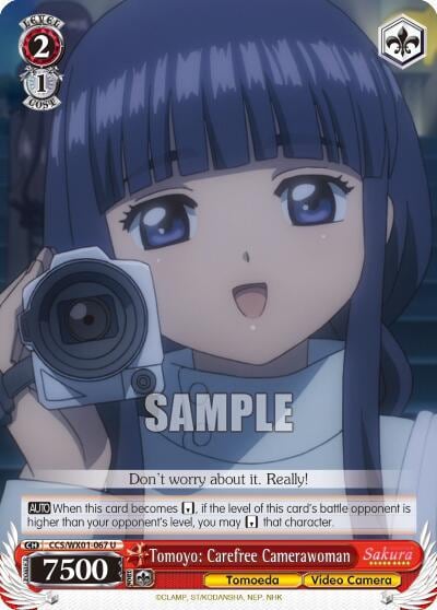 Tomoyo: Carefree Camerawoman, Cardcaptor Sakura: Clear Card CCS/WX01-067 U