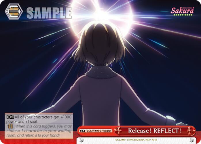 Release! REFLECT! (RRR), Cardcaptor Sakura: Clear Card CCS/WX01-074R RRR