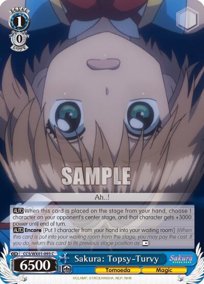Sakura: Topsy-Turvy, Cardcaptor Sakura: Clear Card CCS/WX01-093 C