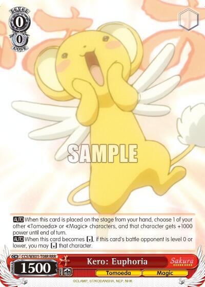 Kero: Euphoria (RRR), Cardcaptor Sakura: Clear Card CCS/WX01-T08R RRR