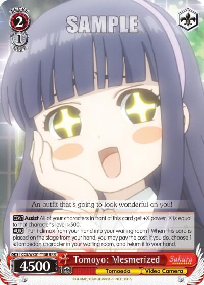 Tomoyo: Mesmerized (RRR), Cardcaptor Sakura: Clear Card CCS/WX01-T13R RRR