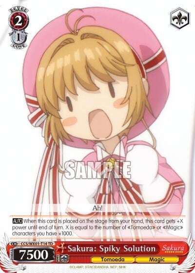 Sakura: Spiky Solution, Cardcaptor Sakura: Clear Card CCS/WX01-T14 TD